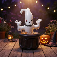 Leak-Proof PVC Ghost Ice Bucket Lightweight Ghost Ice Bucket Black and White Halloween Drink Cooler Easy to Inflate