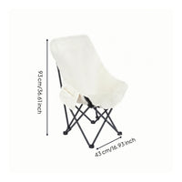 Stable Frame High-Back Moon Chair Oversized Outdoor Seat for Sketching
