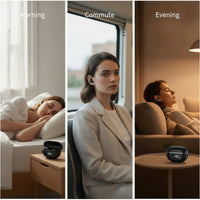 Slim-Fit Sleep Earbuds Compact Bluetooth Earbuds with Charging Case Portable Sleep Headphones with Charging Case Ergonomic for Travelers