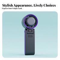 Strong Wind Foldable Handheld Fan Adjustable Speed USB Rechargeable Fan Multi-Functional Design Long Battery Life for Outdoor, Travel, Office