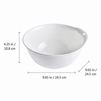 Large Wash Basin, Food Grade Kitchen Basin with Double Layer, Portable Camp Basin for Fruit Vegetable Washing, Hanging Drain Basket
