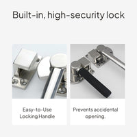 Stainless Steel Door Handle with Compression Lock
