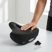 Soft Inflatable Bike Saddle Perforated Hollow Bike Saddle Breathable Padded Cycle Seat Shock Absorption