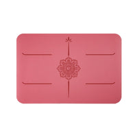 Two-layerLayer Handstand Mat Printed Fitness Mat with Alignment Lines Compact Rectangular for Yogis