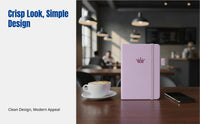 A6 Mini Pocket Notebook, Thick Notepad, Faux Leather Cover, Pen Holder, Multi-Color, 96 Pages