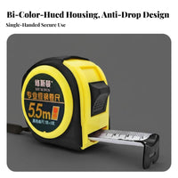 Automatic-Locking Tape Measure Wear-Resistant Retractable Measuring Tape Steel Blade Ruler Long-Lasting Hand Tool Portable