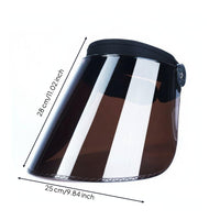 Headband Metalworking Visor Breathable Metalworking Glare-Reducing Full Face Visor for Welders, Workshop, Construction