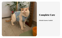 Breathable Cat Spay Suit Comfortable Cat Recovery Suit Adjustable for Kitten Owners, Wound Protection, Veterinary Medical Center, Indoors