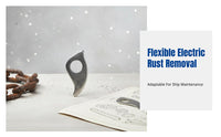 Handheld Electric Rust Remover for Marine Use, Flexible Shaft, Heavy Duty, Deck Cleaning Tool