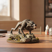Wolf Figurine Realistic Wolf Figure Detailed for Collectors