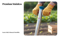 Long Handle Ling Transplanter Multi-Functional Long Handled Ling Transplanter Easy to Use Stand-up Vegetable Planter for Gardeners, Farm, Yard