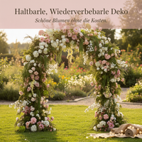 Monet's Garden Arch Floral Arrangement for Outdoor Wedding Decor