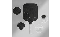 Lightweight Pickleball Paddle with Textured Surface Non-Slip Pickleball Paddle with Textured Face Ergonomic Racket Professional for Training Sessions