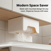 Cabinet and Sink Wall Mounted Dispensing Paper Towel Holder for Kitchen, Nordic Style Hanging Roll Storage for Renter