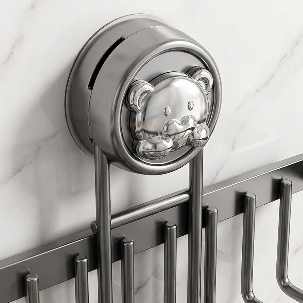 Metal Over the Sink Dish Drying Rack for Sponges and Brushes, Draining for Kitchen with Wall Mounted No-Drill Setup