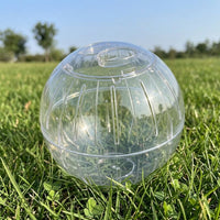 18cm Hamster Ball with Secure Assembly, Transparent Exercise Sphere for Sugar Gliders and Squirrels, Indoor Outdoor Activity Use