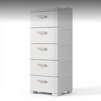 Plastic Storage Cabinet with Drawers, Multi-Layer Organizer