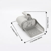 Cat Litter Scooper with Deep Bucket, PP Material Litter Sifter and Cat Scooper for Large Capacity Waste Management in the Litter Tray Holder