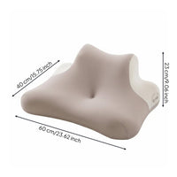 Slow Rebound Face down Napping Pillow Removable Washable Cover Memory Foam Prone Sleeping Pillow Pressure Relief Cervical Support Lounge Cushion Breathable Material for Office Workers, Students, Bed Lounging, Travel