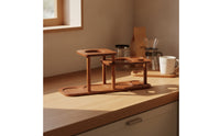 Coffee Machine Storage Stand Multi-Level Coffee Machine Stand Wooden for Baristas, Kitchen Countertop, Cafe