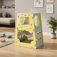 Cardboard Cat House with Scratch Pads Sturdy Cat House with Scratch Pads Pet Furniture Cozy Eco-Friendly for Cats, Living Room