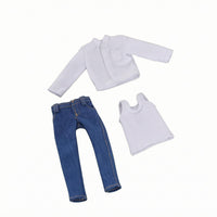 1/12 Scale Male Clothes Set   1/12 Scale Doll Outfit Cloth Material Miniature Apparel