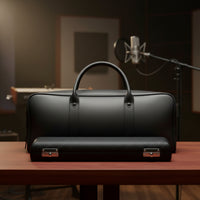 Flute Case with Carrying Bag Portable Flute Case Musical Instrument Storage Bag Compact Supportive for Students, Travel