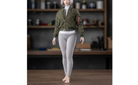 1/6 Scale Windbreaker Jacket Collector's Item Action Figure Aircrew Jacket Zipper Closure Miniature Padded Coat for Hobbyists, Diorama Display