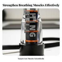 Improves Endurance Breathing Dumbbell CE ROHS Certified Respiratory Muscle Exercise Device Strengthens Core Muscles Lung Capacity Exercise Device Easy to Use & Clean for Athletes, Runners, Seniors, Sports Training, Home Workouts, Warm-Ups & Cool-Downs