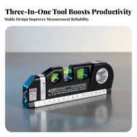 Attractive Base Multipurpose Level Compact Design Cross Line Level Accurate Measurement for DIY Enthusiasts, Construction Workers