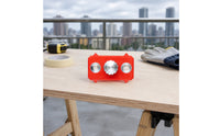 Triangular Tabs Drilling Positioning Slider Rectangular Ruler Slider Block Orange