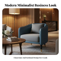 5 Pieces Modern Design circular table with 4 Upholstered Chairs Gold-Accented Legs Reception Furniture Comfortable Seating plushLike Upholstery for Interior Designers, Homeowners, Apartment Dwellers, Sales Office, Hotel Lobby, Small Spaces, Dining Room
