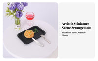 Mini Size OB11 Food Model Realistic Intricate Miniature Steak Dinner Vivid Colors for Crafters, Photography Prop, Pretend Play