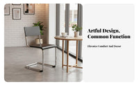 halfwayvintage Modern design S-Shaped Chair Ergonomic contour Indoor Seating Minimalist Aesthetic Space-Saving for Design aficionados, Apartment Dwellers, Dining Room, Office, Kitchen, Bedroom