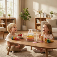 Musical Bear Xylophone Lightweight Xylophone with Mallet Compact Wooden Percussion Stick Sensory for Preschool