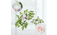 Draped Wedding Arch Flowers with Textile White Floral Swag with Greenery Lightweight Artificial Flower Swag Reusable for Brides