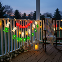 Easter String Light Cute Shapes Decorative Lights Copper Wire Party Light Garland for Home, Bedroom, Living Room, Garden, St. Patrick's Day, Holiday Decor