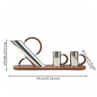 Decorative Teapot Set Modern Luxury Style Tea Set Ornament Minimalist Design Teapot Ornament for Living Room, Entrance, Bedroom