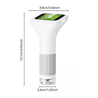 Easy to Use Kids Digital Microscope LED Light Digital Microscope Toy LCD Screen USB Connection for Children, Outdoor, Exploration