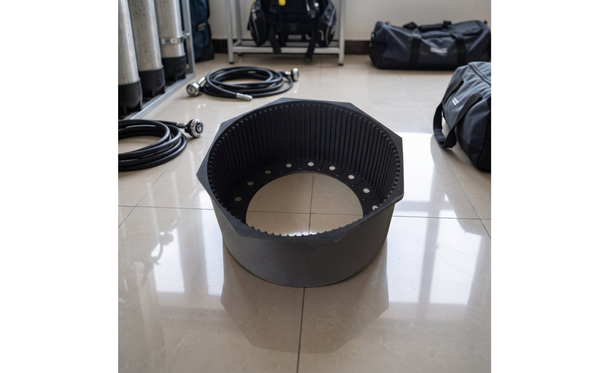 Non-Roll Scuba Tank Boot | Armored, for Boat Transport