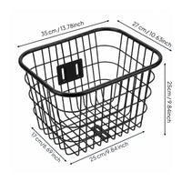 Thickened Front Rear Bike Basket Enlarged Bike Basket Large Capacity Vehicle Accessory Factory Direct for Shopping, Commuting, Delivery