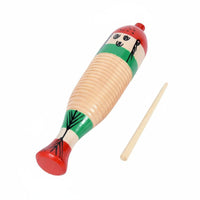 musical education approach Compatible Croaking Frog Guiro Early Music Education Croaking Frog Rasp touch Stimulation Percussion Instrument hardwood Wood Carving for Children, Preschoolers, Kindergarten, Daycare center, Classroom, Playroom