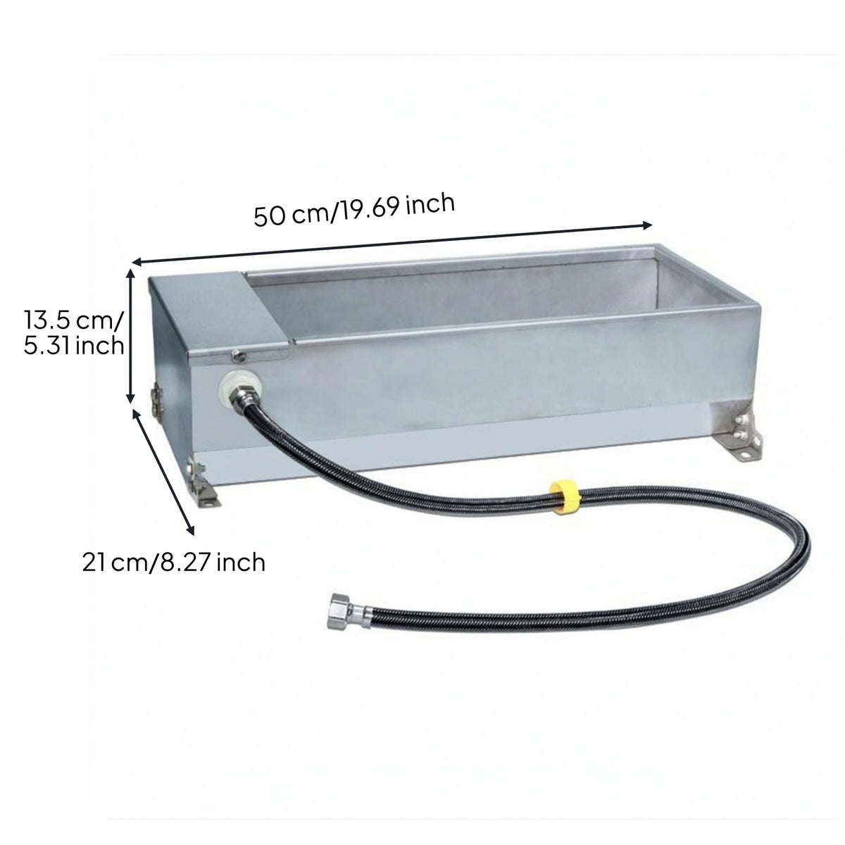 Automatic Livestock Waterer Easy Clean Automatic Water Trough Rolled Edge Design Open Top Basin