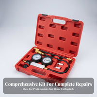 Flexible Hose Hard Cylinder Compression Tester Automotive Troubleshooting Case Pressure Test Kit