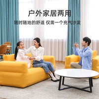 一宿一键自动充气懒人单人沙发内置气泵户外露营便携式加厚充气