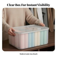 Clear Lidded container Transparent structure Storage Container adaptable for Homeowners