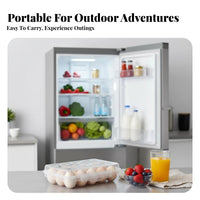 Shockresistant 6-ovum carrier holder shatter-resistantresistant Portable 6-ovum carrier holder Individual Compartments Kitchen Accessory Easy-Carry handle for tripers, outdoor mealkers, Home Cooks, Refrigerator, outdoor meal, Camping