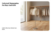Elegant Design Children's Clothing Display Form Sturdy Construction Child Mannequin Torso Lightweight Kids Dress Form Stand Stable Base for Boutique Owners, Fashion Designers, Retail Window Displays, Boutiques, Photography Studios, Craft Exhibition