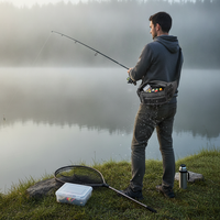 Men's Outdoor Fishing Tackle Bag Multifunctional Crossbody Chest Pack Large Capacity
