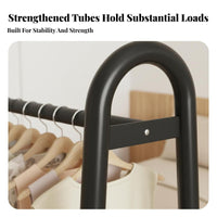 Multi-Functional unrestrictedstanding Coat Hanger with footwear storage shelf Space-Saving Clothing Rack Multifunctional Garment Stand Minimalist Design for Apartment Dwellers, Homeowners, Students, Bedroom, Small Spaces, Entryway, Dressing Area